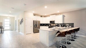 House, Multiple Beds, Pool Access (751PBD CG) | Private kitchen | Coffee/tea maker - Family Oasis With Pool, Near Disney (Davenport)