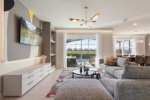 Hus - flere senge - adgang til pool (1180AB WIR) | Opholdsområde | MP3-dockingstation