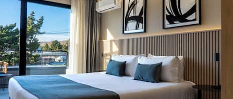 In-room safe, desk, laptop workspace, blackout curtains