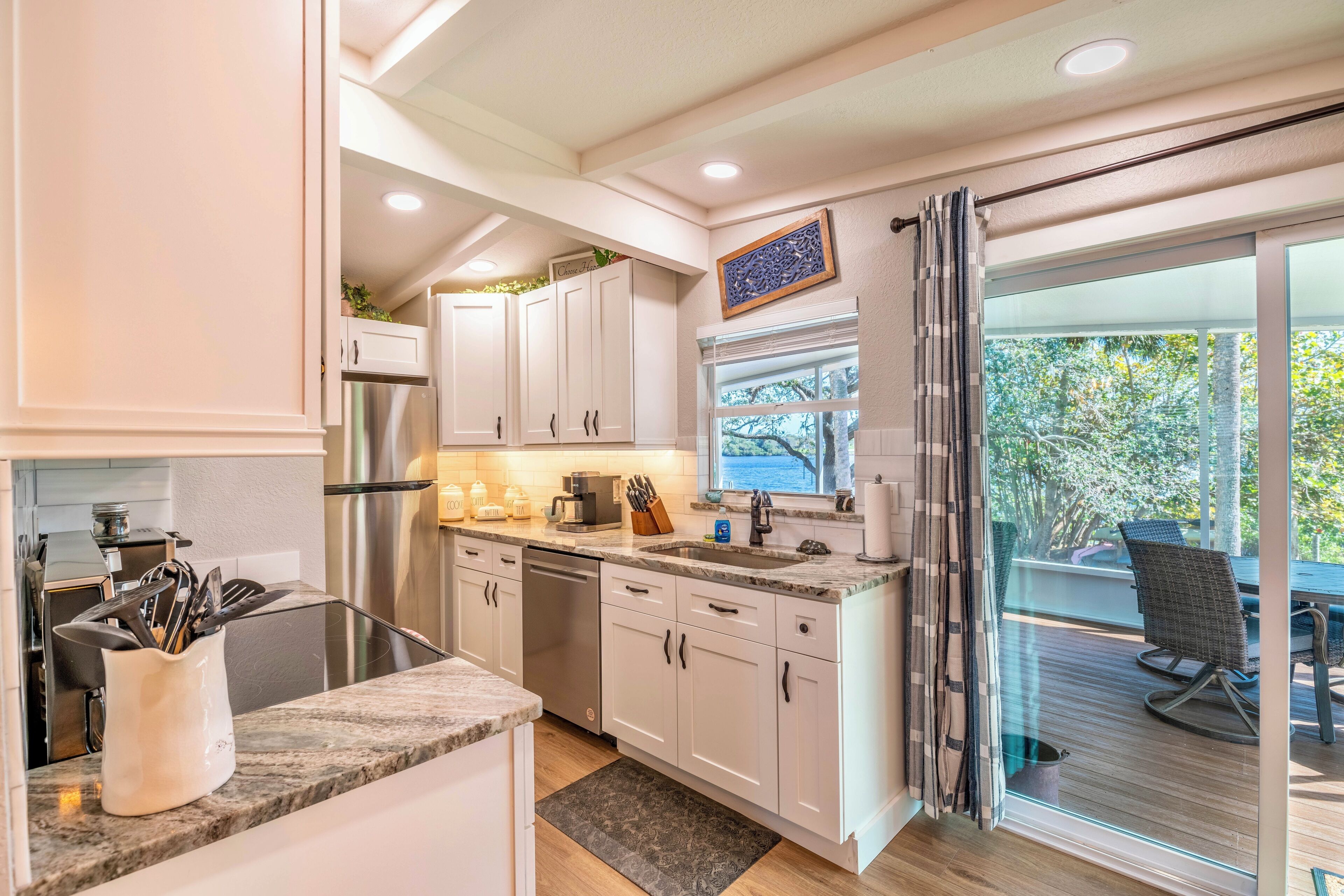 Microwave, oven, stovetop, dishwasher