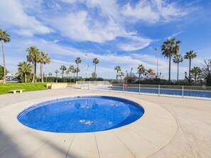 Pool - Cubo's Sea View First Line Maite Study / community pool / air conditioning / free wifi (Benalmádena)