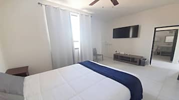 Departamento, 2 habitaciones, balcón, vista a la ciudad | 2 habitaciones, decoración personalizada, wifi gratis y ropa de cama