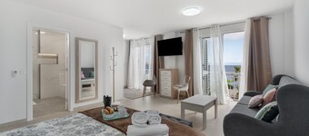Villa de vacances 'Atlantico' avec vue sur mer, Wi-Fi et climatisation