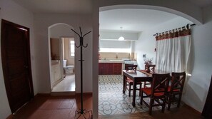 Deluxe Apartment, Balcony, Hill View | Private kitchen