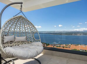 Terrace/patio - Four-Bedroom Villa With Sea View` (Crikvenica)