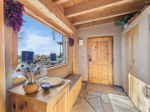 Earthship Sanctuary and Spa with Panoramic Mesa Views