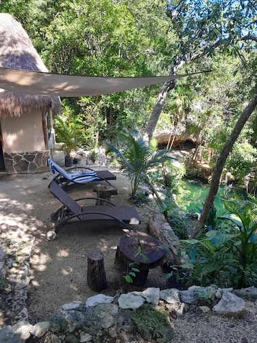 Jungle cabin with cenote