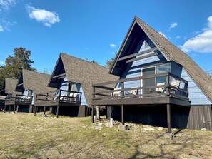 Exterior - Lakeside Studio A-Frame Cabin | Calm Waters Resort | Boat Slips & Rentals | FREE Kayaks & Paddleboards | Guided Fishing & Lake Tours! (Branson)