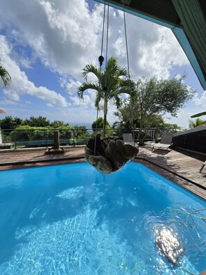 Pool - Villa Lana 6 people, sea view and private swimming pool (Sainte-Luce)