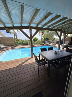 Pool - Villa Lana 6 people, sea view and private swimming pool (Sainte-Luce)