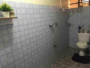 Serviettes fournies, savon, papier toilette