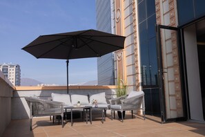 Terrace/patio - Urban Sanctuary in the Heart of Dushanbe w/Stunning Views Steps from Rudaki Park (Dushanbe)