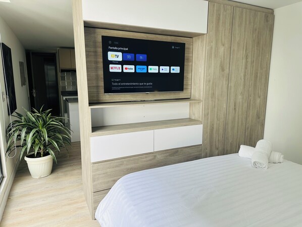 1 soverom, strykejern/-brett, wi-fi og sengetøy