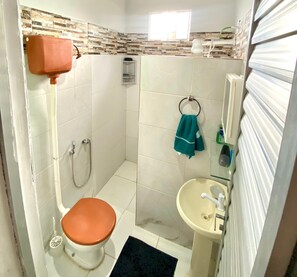 Shower, toilet paper