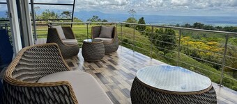 Luxury mansion with volcano view