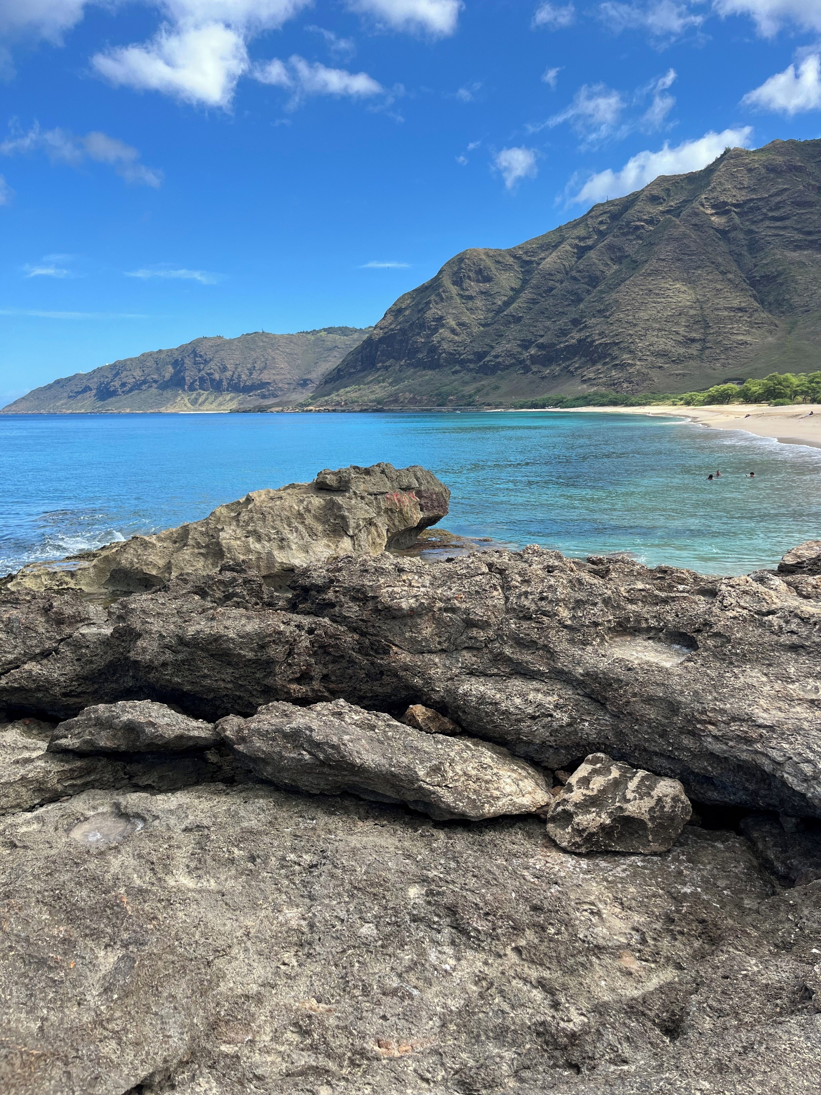 Sun-loungers, beach towels