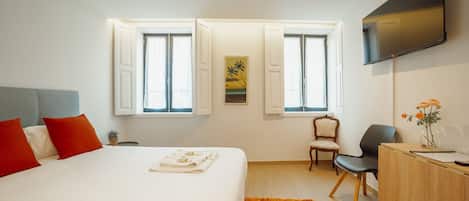 1 slaapkamer, een strijkplank/strijkijzer, gratis wifi, beddengoed