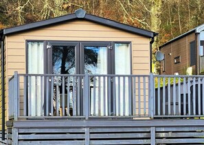 Exterior detail - Accessible holiday home with one bedroom sleeping two people. (Gartmore)