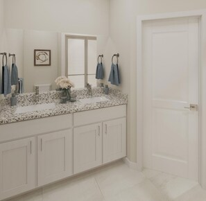 Shower, towels, soap, toilet paper - Brand New 3-Bedroom Townhouse Beautifully Constructed In Brandywine With WiFi (Brandywine)