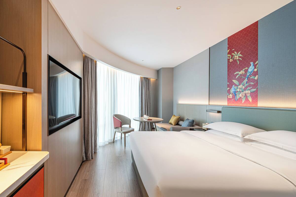Kamar Single Comfort, pemandangan kota | Busa memori, meja kerja, ruang kerja ramah laptop, dan kedap suara