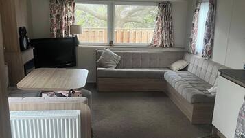 Télévision, cheminée, chaßne hi-fi