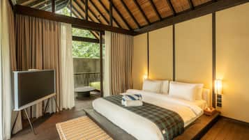 Habitación doble ejecutiva, vista al río | Cortinas blackout, insonorización y tabla de planchar con plancha