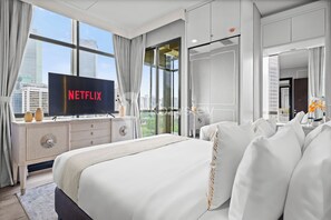 อพาร์ทเมนท์, 3 ห้องนอน, วิวเมือง | 3 ห้องนอน, เตารีด/โต๊ะรีดผ้า, Wi-Fi ฟรี