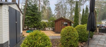 Beautiful holiday chalet with a playful garden