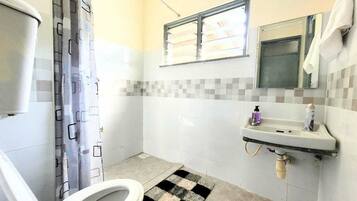 Towels, soap, toilet paper