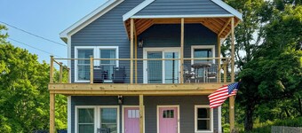 Deck w/ Water Views: Quiet East Boothbay Retreat!