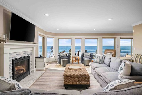 Breathtaking Panoramic Ocean and Beach Views from Home, Enormous Deck, Game Room, Not Pet Friendly