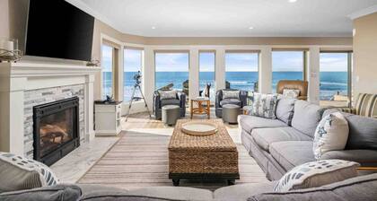 Breathtaking Panoramic Ocean and Beach Views from Home, Enormous Deck, Game Room, Not Pet Friendly