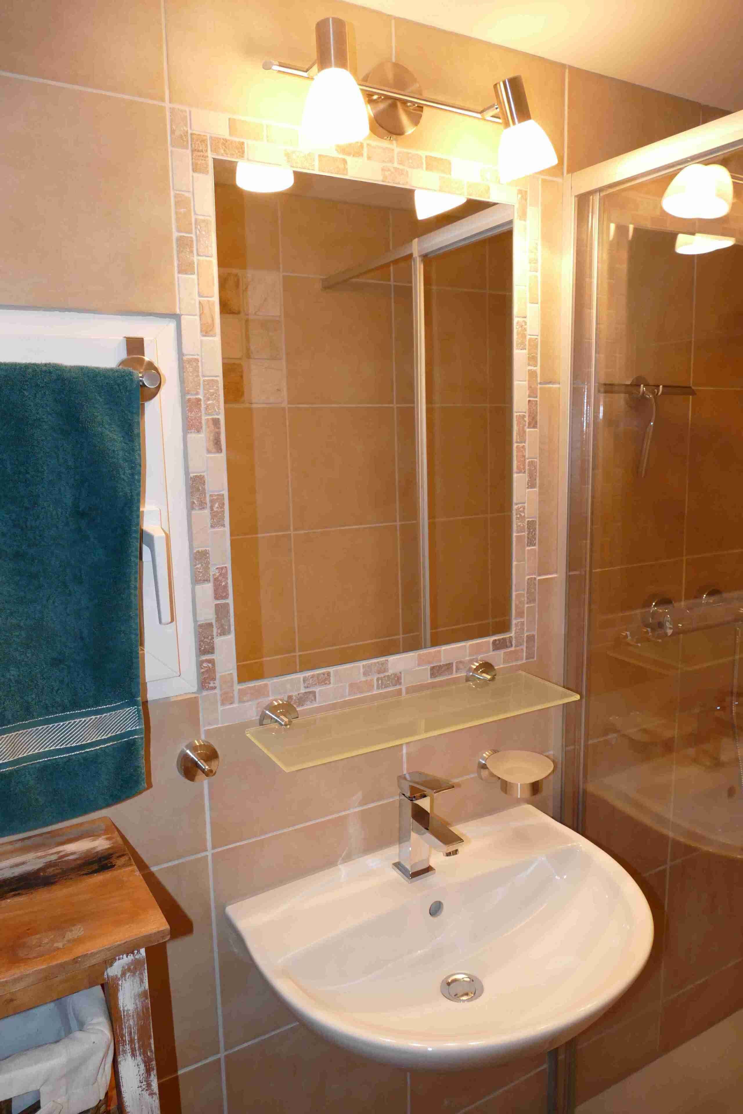 Ferienhaus für 1-2 Pers. (30 qm)-Bad des Ferienhaus Wassermann