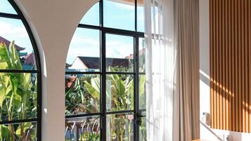 1 soveværelse, pengeskab på værelset, skrivebord, gratis Wi-Fi