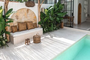 Vila superluxo, vista para a piscina | Terraço/pátio