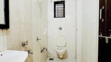Ducha, toallas, jabón
