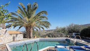 Outdoor pool - Villa Delfi /w private pool, at a serene village (Agia Triada)