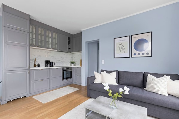 Appartement, 1 chambre, vue ville | Salle de séjour