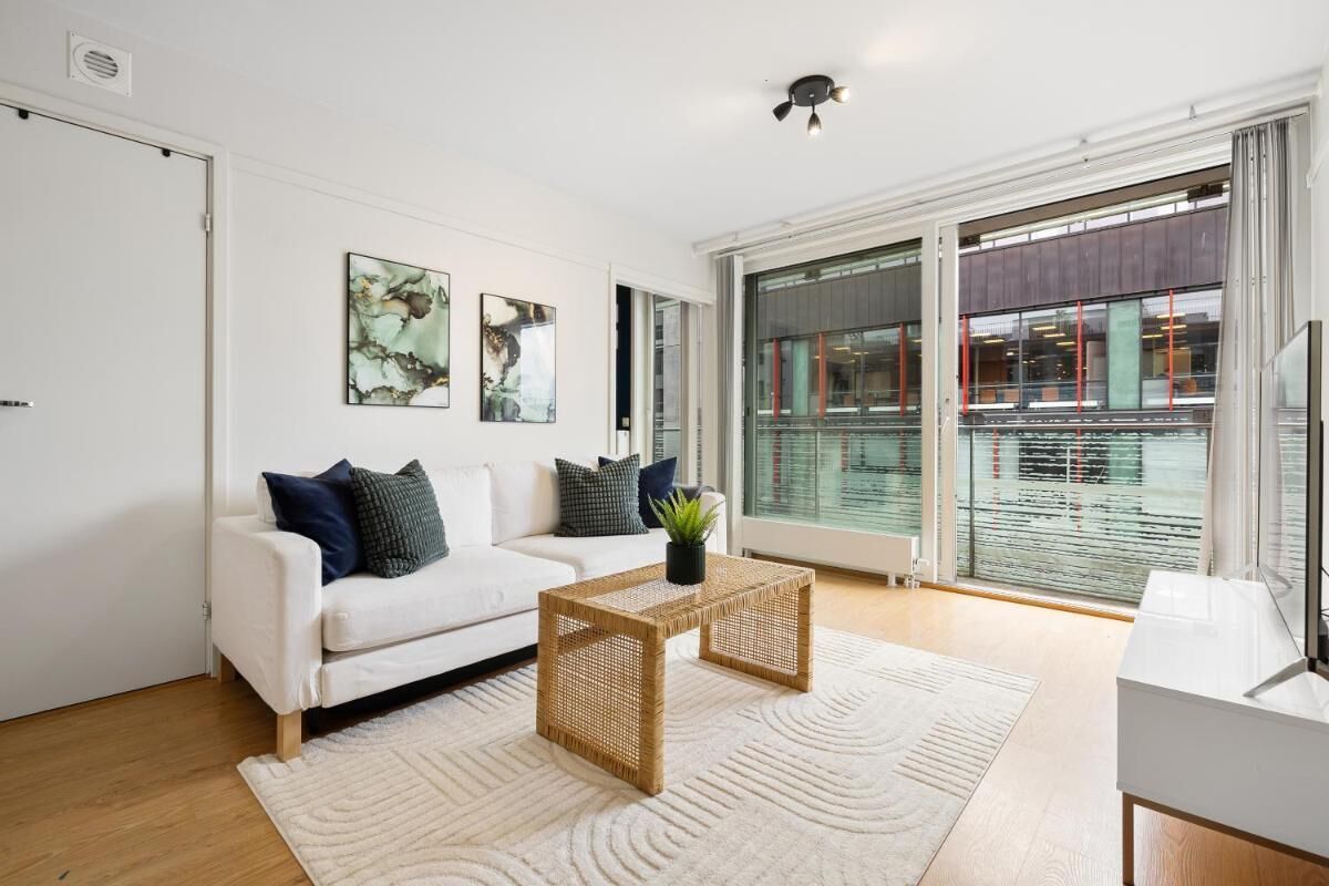 Leilighet, 2 soverom, tilgjengelighetstilpasset, balkong | Oppholdsrom