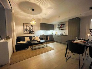 Lägenhet - 1 sovrum - tillgänglighetsanpassat - balkong | Matsal