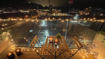 Departamento, 1 habitación, con acceso para personas discapacitadas, balcón | Área de sala de estar
