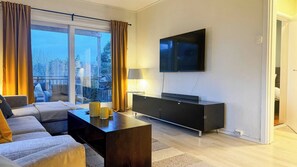 Apartment, 2 Bedrooms, Balcony, Garden View | Living room - Cozy 2BR Apartment With Parking (Oslo)
