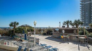 Outdoor dining - Sun, Sand, And Fun- Wyndham SeaWatch Resort- 2 Bedroom Deluxe Villas (Myrtle Beach)