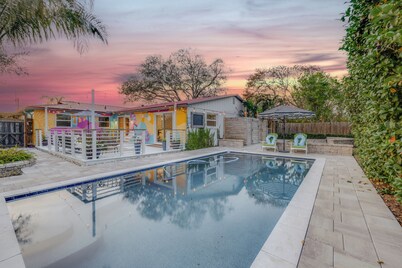 JAX Beach Paradise!<br>Your dream beach escape awaits at this freshly renovated 4-bedroom home featuring a brand-new heated pool and a spacious, fenced backyard made for lazy Florida afternoons.