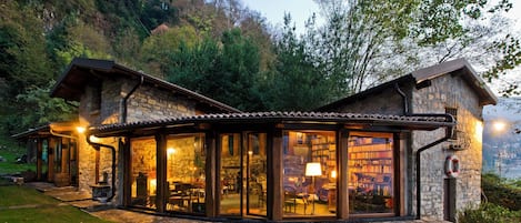 Front of property – evening/night
