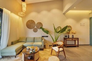 Living area - Luxurious 1BHK in Arpora- Casa C’Alma (Candolim)