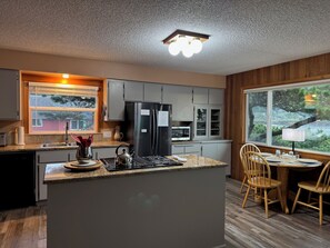 Microwave, oven, stovetop, dishwasher