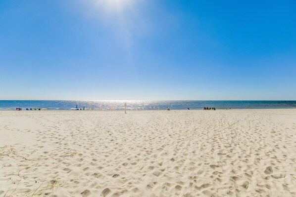 On the beach
