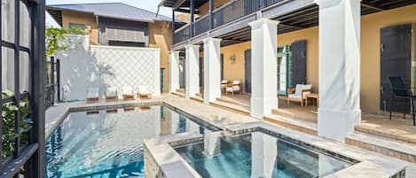 A heated pool