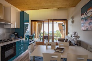 Apartment, 3 Bedrooms, Balcony, Lake View | Living room - Terraced House With Shared Pool (Villanuova sul Clisi)